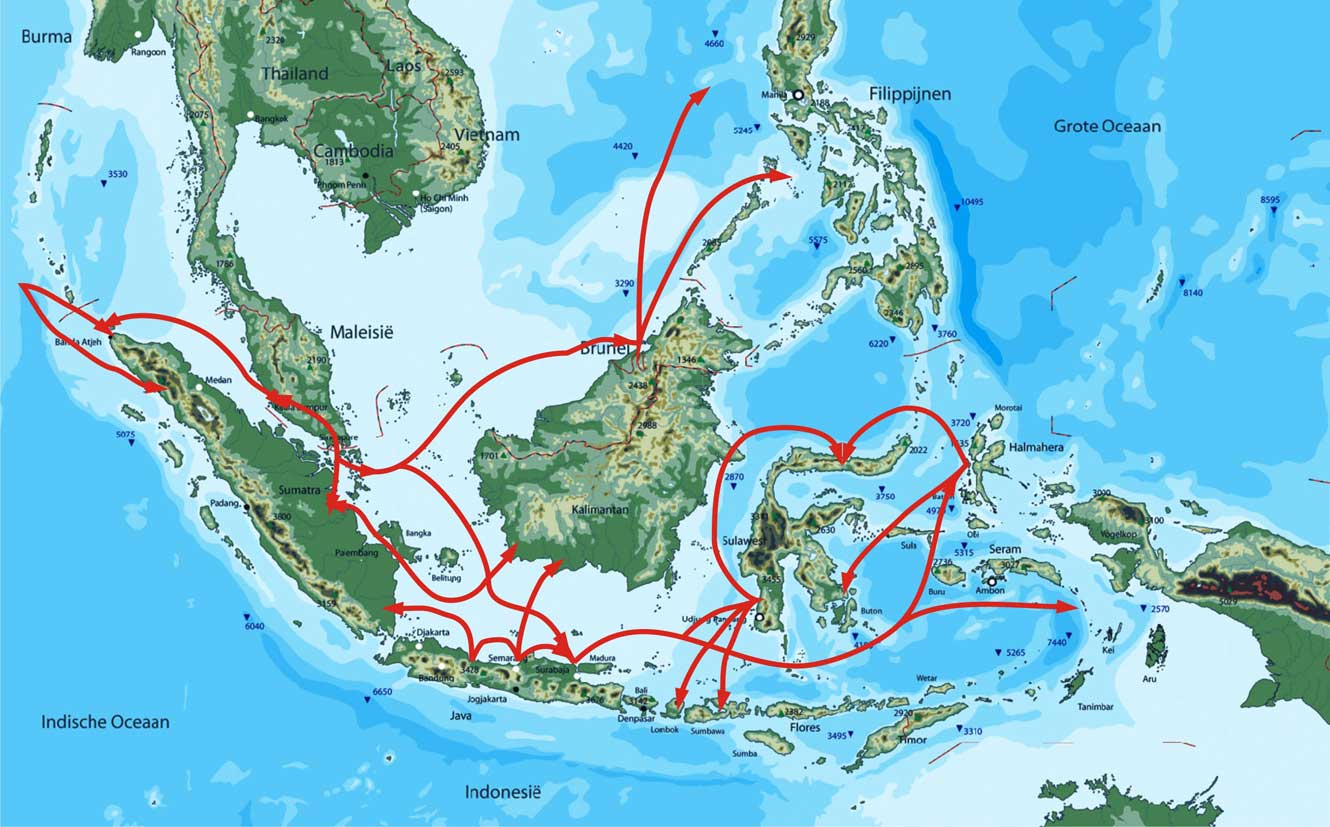 Карта индонезия на карте