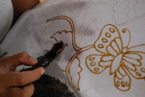 langkah-langkah membuat motif batik
