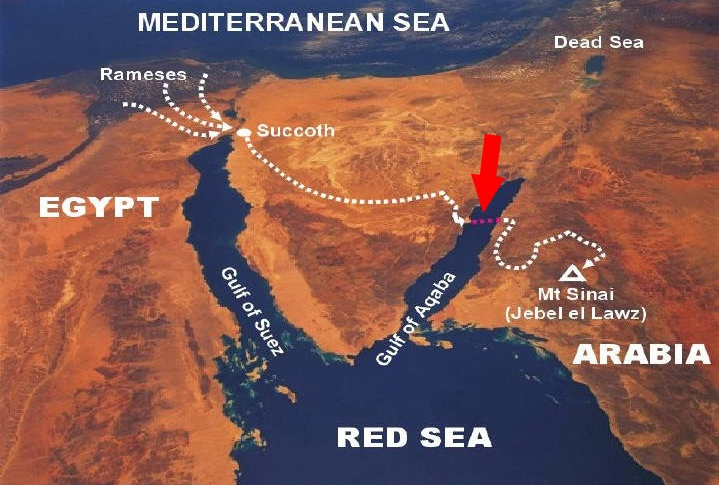 Kisah Tongkat Nabi Musa Membelah Laut Merah: Tempat Menyeberang Nabi Musa
