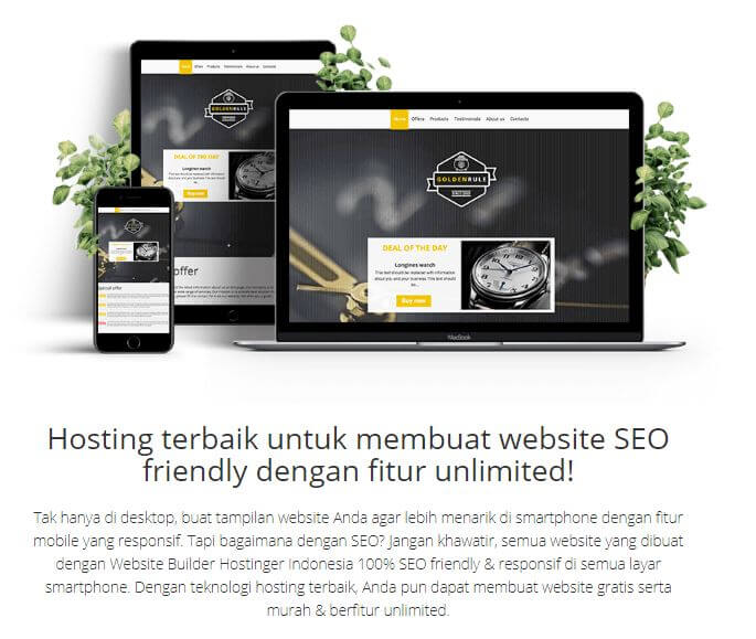 Layanan Web Builder dari Hostinger